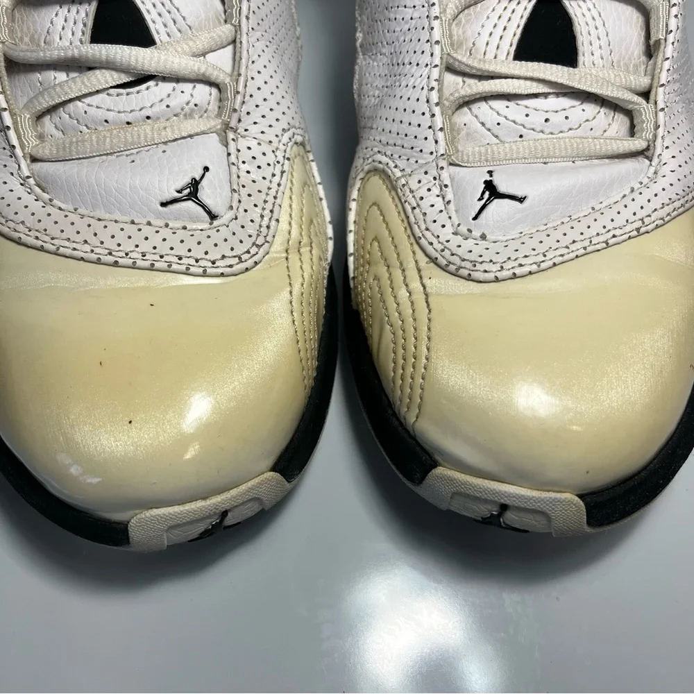 Jordan Dentro 2008 Vintage White Black Basketball Sneakers Men's Size 10.5